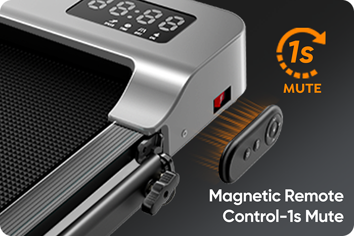 Silent-Button Remote for Peaceful Workouts