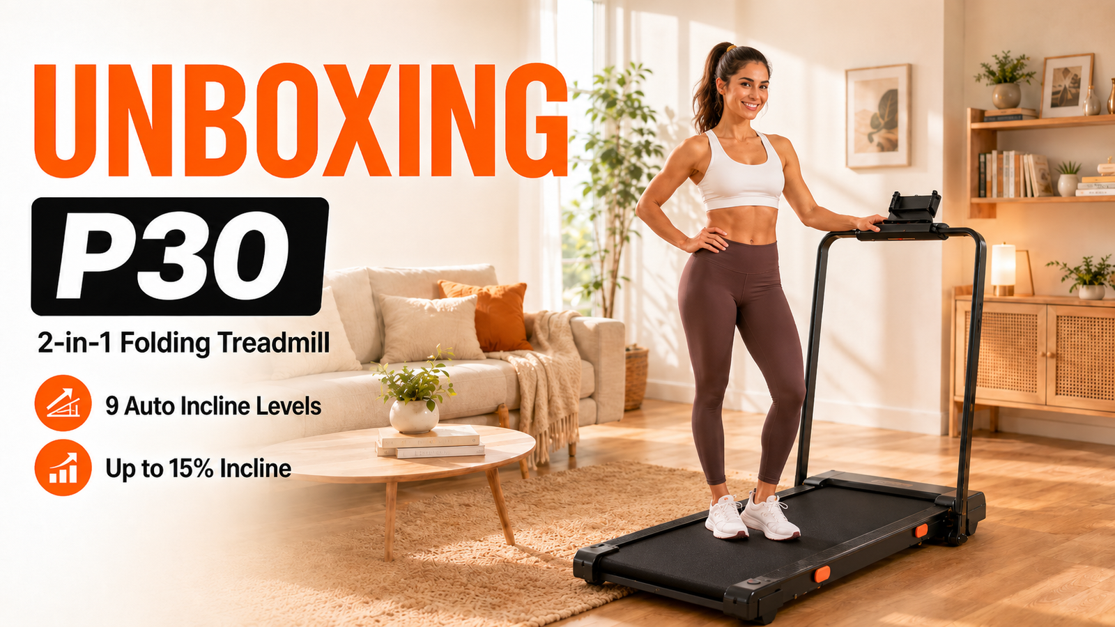 P30 Treadmill Unboxing | 15% Auto Incline, Foldable & Ready to Use